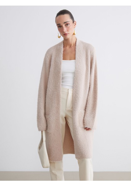 Yeni Sezon Şal Yaka Kadın Triko Hırka