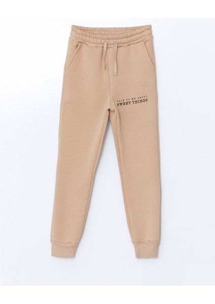 Yeni Sezon Beli Lastikli Kız Çocuk Jogger Eşofman Altı