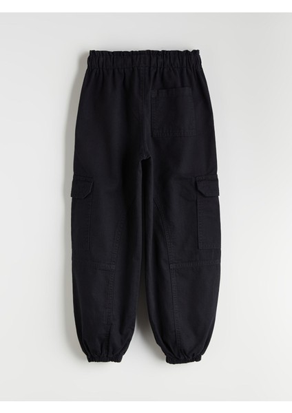 Yeni Sezon Beli Lastikli Kız Çocuk Kargo Jogger Pantolon fiyatları