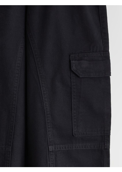 Yeni Sezon Beli Lastikli Kız Çocuk Kargo Jogger Pantolon modelleri