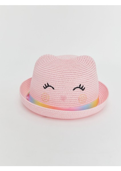 Yeni Sezon Nakışlı Kız Çocuk Fötr Şapka