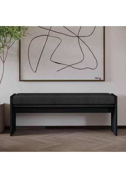 Pearl Bench – Modern Tasarım Antre, Mutfak, Yatak Odası, Balkon Oturma Bankı, Kolay Kurulum - Ahşap Siyah fiyatları