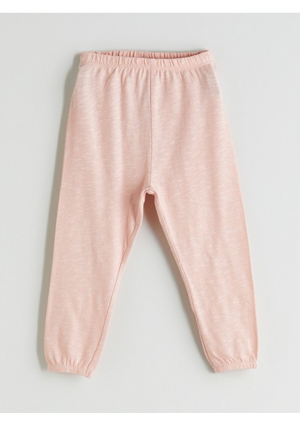 Yeni Sezon Beli Lastikli Kız Bebek Jogger Eşofman Altı