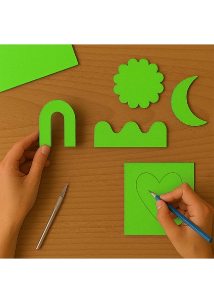 Fıstık Yeşili Mukavva 35X50