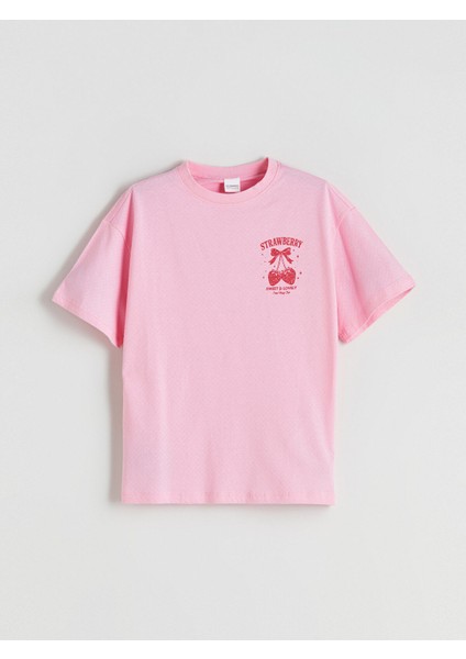 Yeni Sezon Bisiklet Yaka Kız Çocuk Pijama Üst