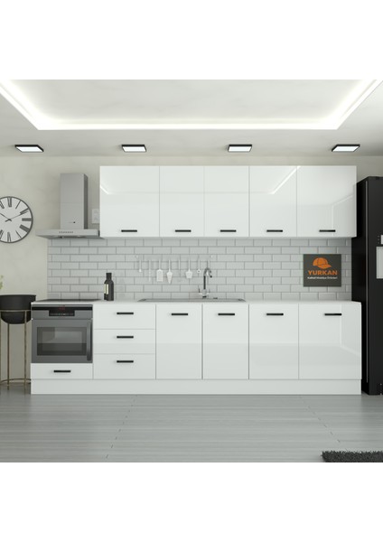 310 cm Mutfak Dolabı Mdf Kapak Tezgah Dahil YRKN310 97