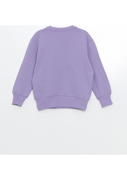 Yeni Sezon Bisiklet Yaka Baskılı Kız Bebek Sweatshirt fiyatları