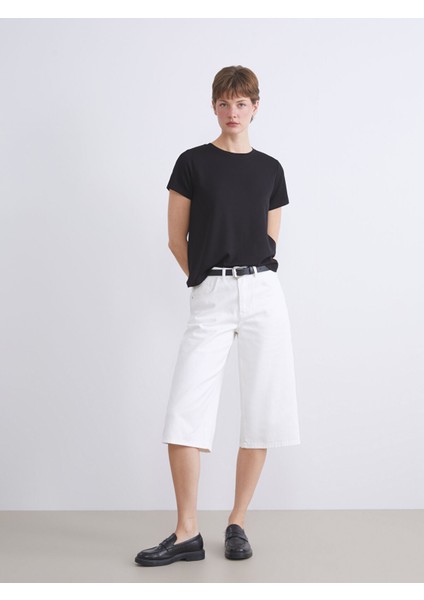 Yeni Sezon Büyük Beden Bisiklet Yaka Kadın Tişört modelleri