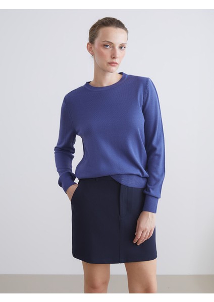 Yeni Sezon Bisiklet Yaka Kadın Triko Kazak