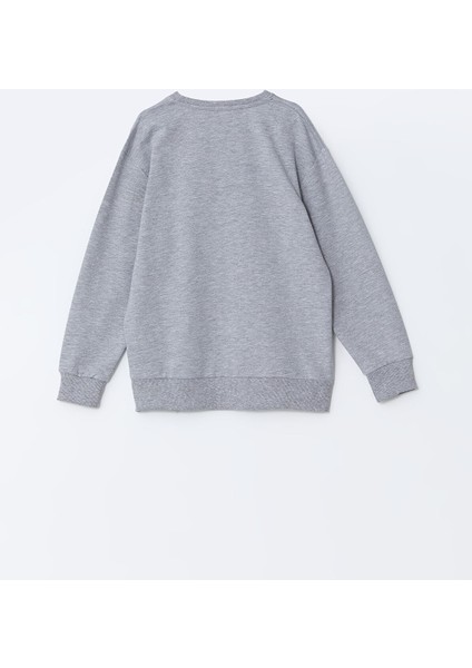 Yeni Sezon Bisiklet Yaka Uzun Kollu Baskılı Kız Çocuk Sweatshirt fiyatları