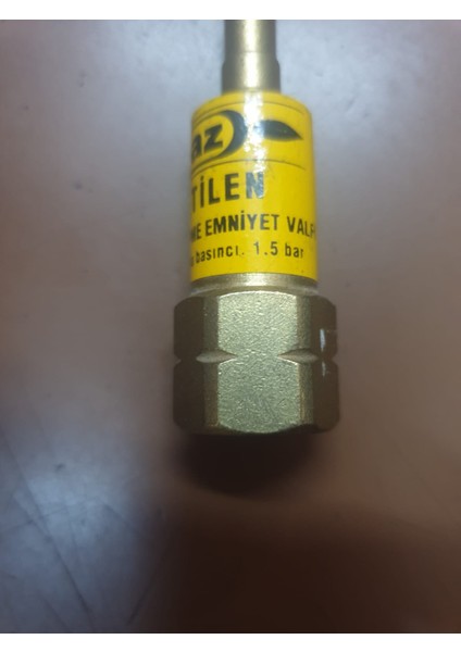 Alev Geri Tepme Valfi Hamlaç Arkası Asetilen 1.5 Bar
