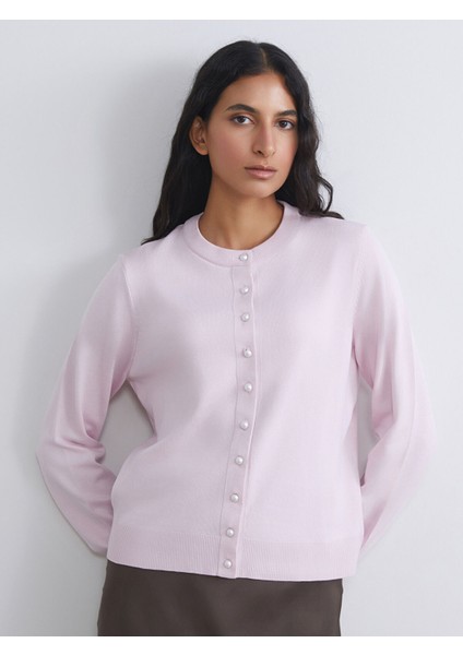 Yeni Sezon Bisiklet Yaka Kadın Triko Hırka