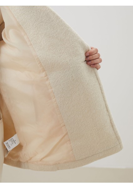 Yeni Sezon Kruvaze Yaka Oversize Kadın Kaşe Kaban fırsatları