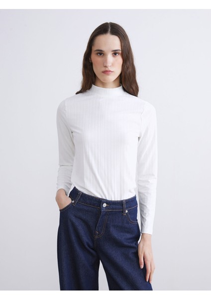 Yeni Sezon Dik Yaka Kadın Body