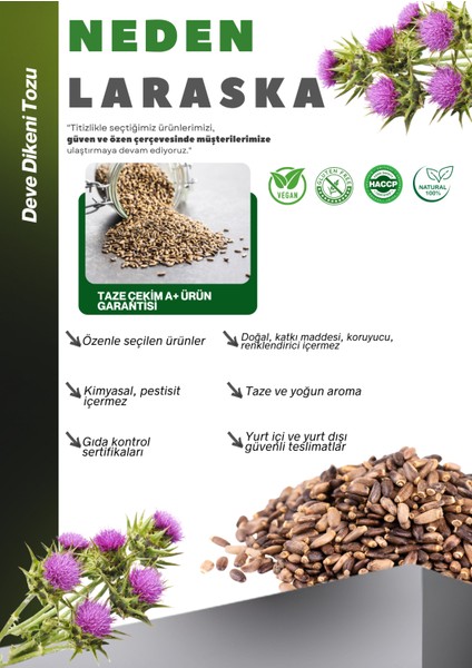 Deve Dikeni Tozu 250G -Milk Thistle Powder 250 G fiyatları