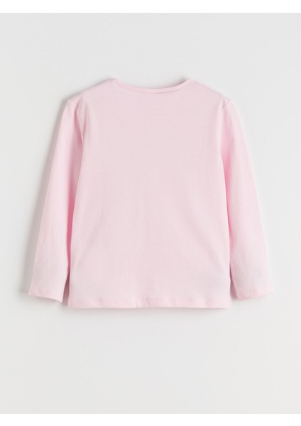 Yeni Sezon Bisiklet Yaka Kız Çocuk Pijama Takımı modelleri