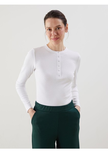 Yeni Sezon Bisiklet Yaka Kadın Body