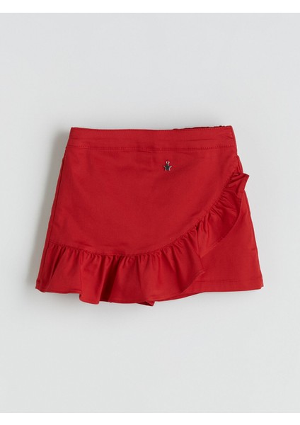 Yeni Sezon Beli Lastikli Kız Çocuk Şort Etek