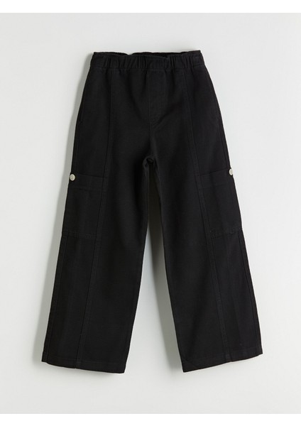 Yeni Sezon Beli Lastikli Kız Çocuk Pantolon