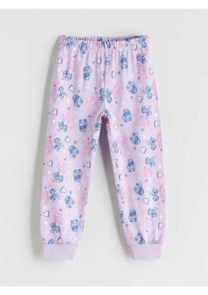 Yeni Sezon Lilo & Stitch Baskılı Kız Çocuk Pijama Takımı indirimleri