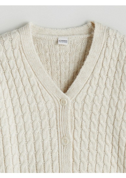 Yeni Sezon V Yaka Kız Çocuk Triko Hırka fiyatları