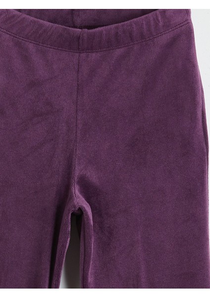 Yeni Sezon Beli Lastikli Ispanyol Paça Kadife Kız Çocuk Tayt modelleri