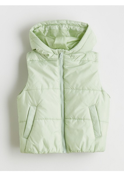 Yeni Sezon Kapüşonlu Kız Çocuk Şişme Yelek