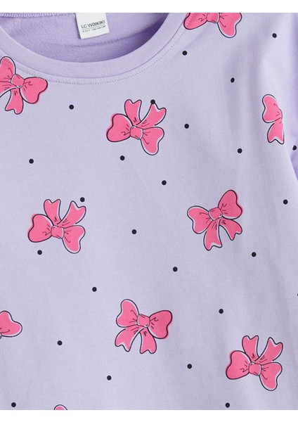 Yeni Sezon Bisiklet Yaka Kız Çocuk Pijama Takımı modelleri