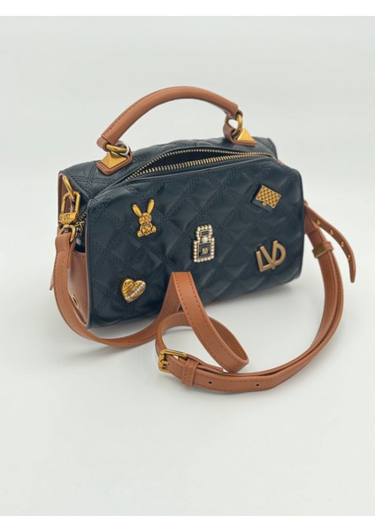 Siyah Kahve Ayarlanabilir Askılı Kapitone El Çantası Orijinal Levidor Premium Çanta 930297 modelleri