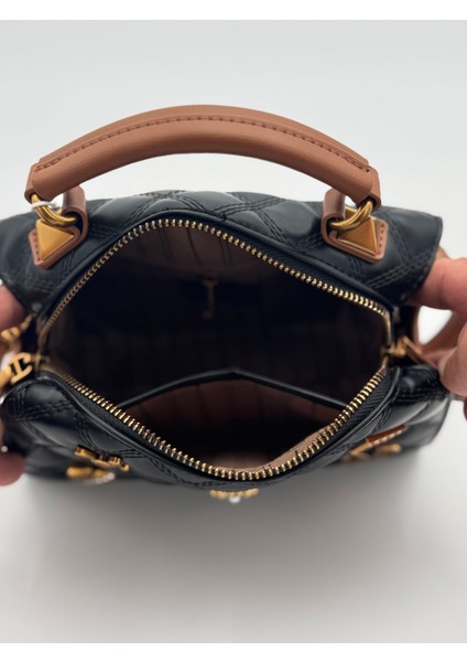 Siyah Kahve Ayarlanabilir Askılı Kapitone El Çantası Orijinal Levidor Premium Çanta 930297 indirimleri