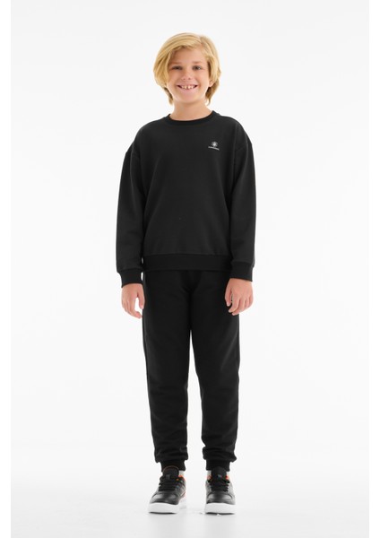 Bl 25TPT17 5pr-Tp Siyah Erkek Çocuk Sweatshirt