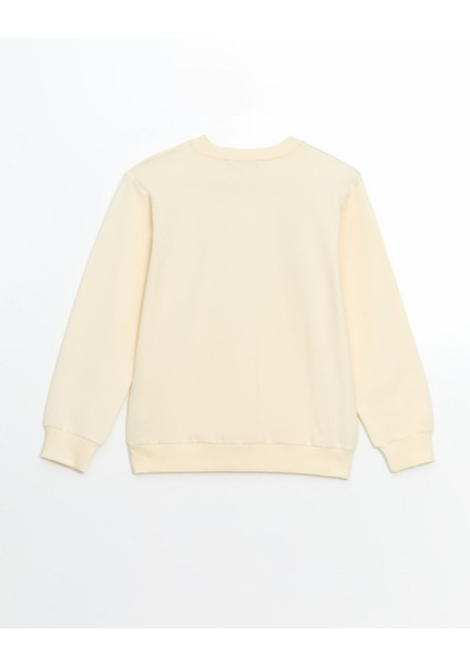 Yeni Sezon Bisiklet Yaka Baskılı Kız Çocuk Sweatshirt fiyatları