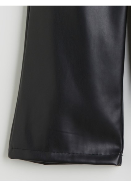 Yeni Sezon Deri Görünümlü Kız Çocuk Pantolon fiyatları