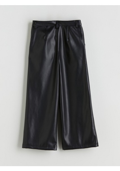 Yeni Sezon Deri Görünümlü Kız Çocuk Pantolon fırsatları