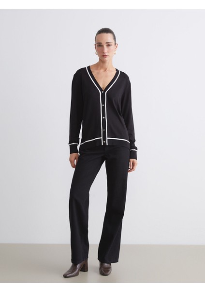 Yeni Sezon V Yaka Kadın Triko Hırka modelleri