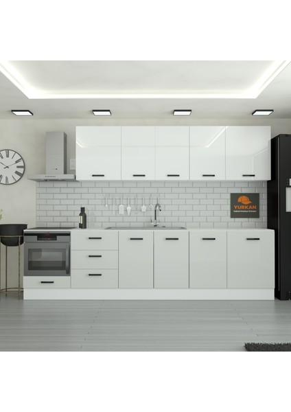 315 cm Mutfak Dolabı Mdf Kapak Tezgah Dahil YRKN315 100