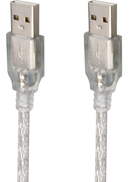 USB Erkek-Erkek Şeffaf Kablo 5 Metre modelleri