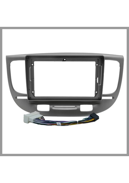Kia Rio 2005-2011 Gümüş 9'' Çerçevesi - Soket