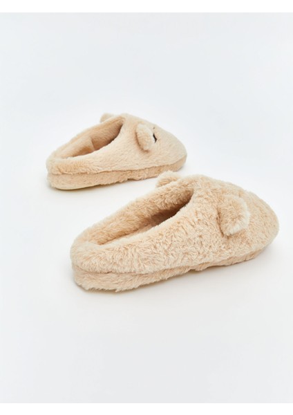 Yeni Sezon Hayvan Nakışlı Kız Çocuk Ev Terliği indirimleri