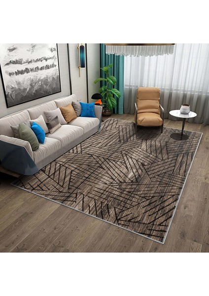 Prat Modern Gold Polyester ve Pamuklu Yıkanabilir Kaydırmaz Taban Dijital Baskı Halı fiyatları