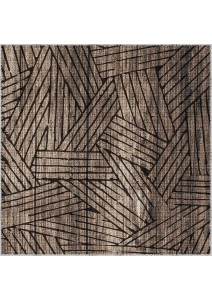 Prat Modern Gold Polyester ve Pamuklu Yıkanabilir Kaydırmaz Taban Dijital Baskı Halı indirimleri