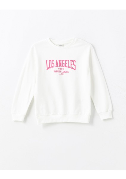 Yeni Sezon Bisiklet Yaka Kız Çocuk Sweatshirt modelleri
