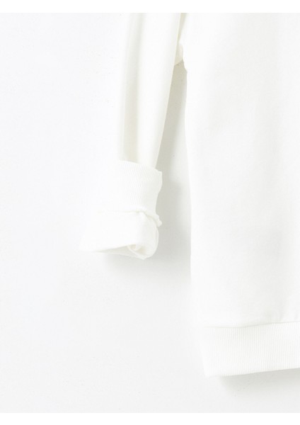 Yeni Sezon Bisiklet Yaka Kız Çocuk Sweatshirt fırsatları