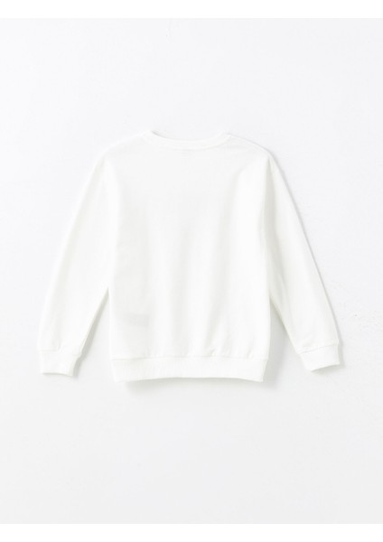 Yeni Sezon Bisiklet Yaka Kız Çocuk Sweatshirt indirimleri