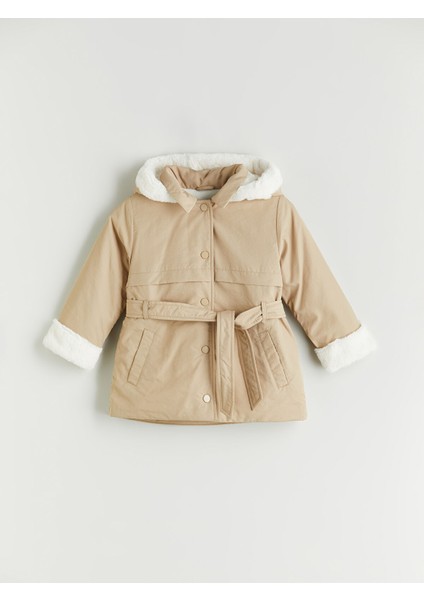 Yeni Sezon Kapüşonlu Kız Çocuk Mont