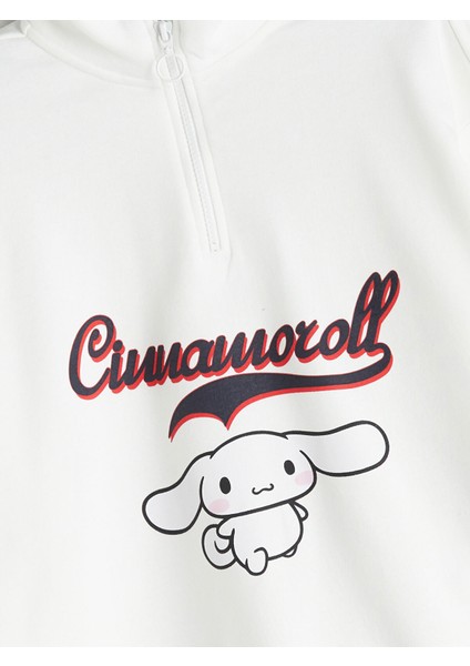 Yeni Sezon Dik Yaka Cinnomoroll Baskılı Kız Çocuk Sweatshirt fırsatları