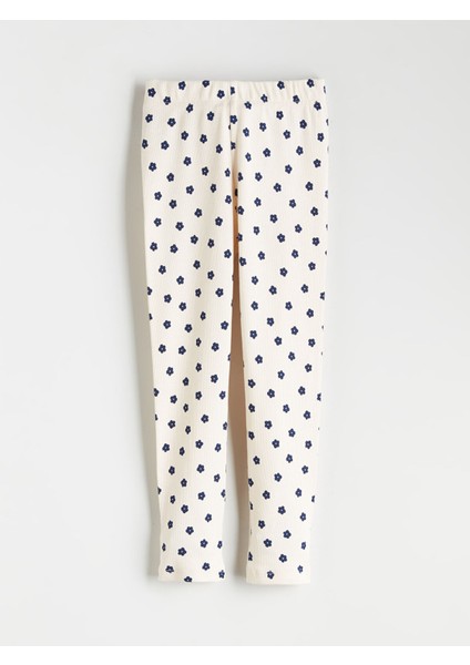 Yeni Sezon Beli Lastikli Çiçekli Kız Çocuk Tayt 2'li fiyatları