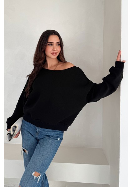 Kadın Omuz Detaylı Polar Sweatshirt – Rahat & Feminen Stil fırsatları