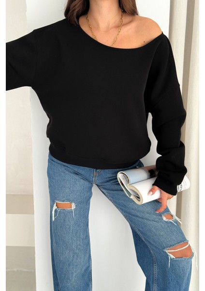 Kadın Omuz Detaylı Polar Sweatshirt – Rahat & Feminen Stil indirimleri
