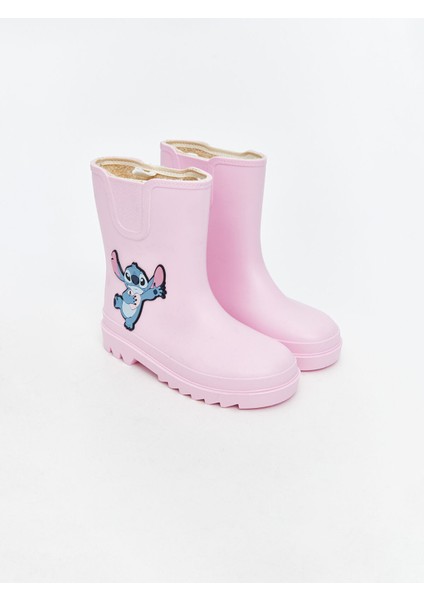 Yeni Sezon Stitch Baskılı Kız Çocuk Yağmur Botu